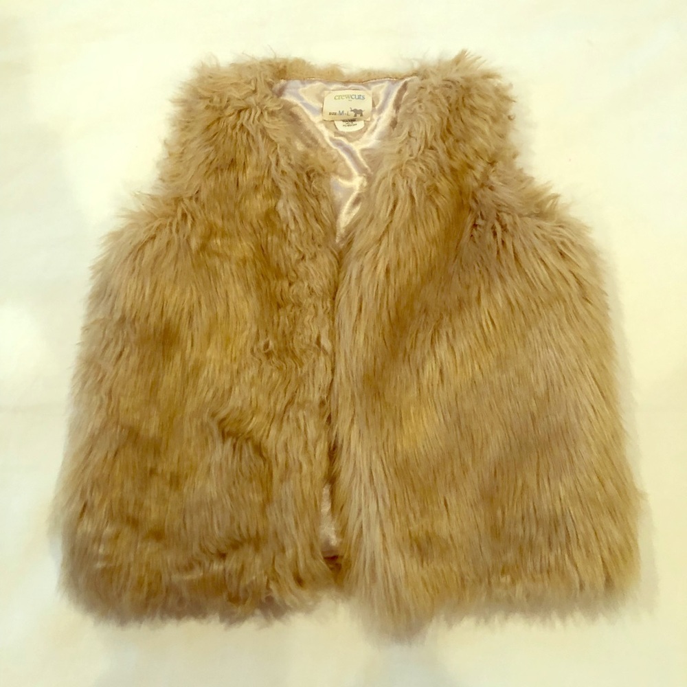 Super soft faux fur vest Crewcuts M-L
